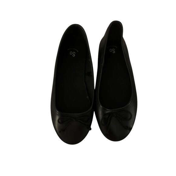 SO black flat shoes size 1 - Picture 1 of 5